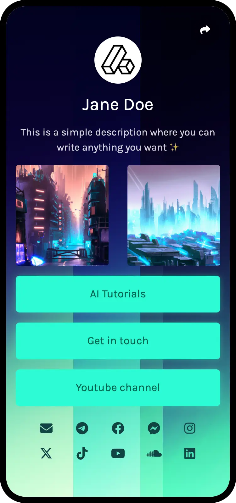 عکس صفحه مثال‌های بیولینک